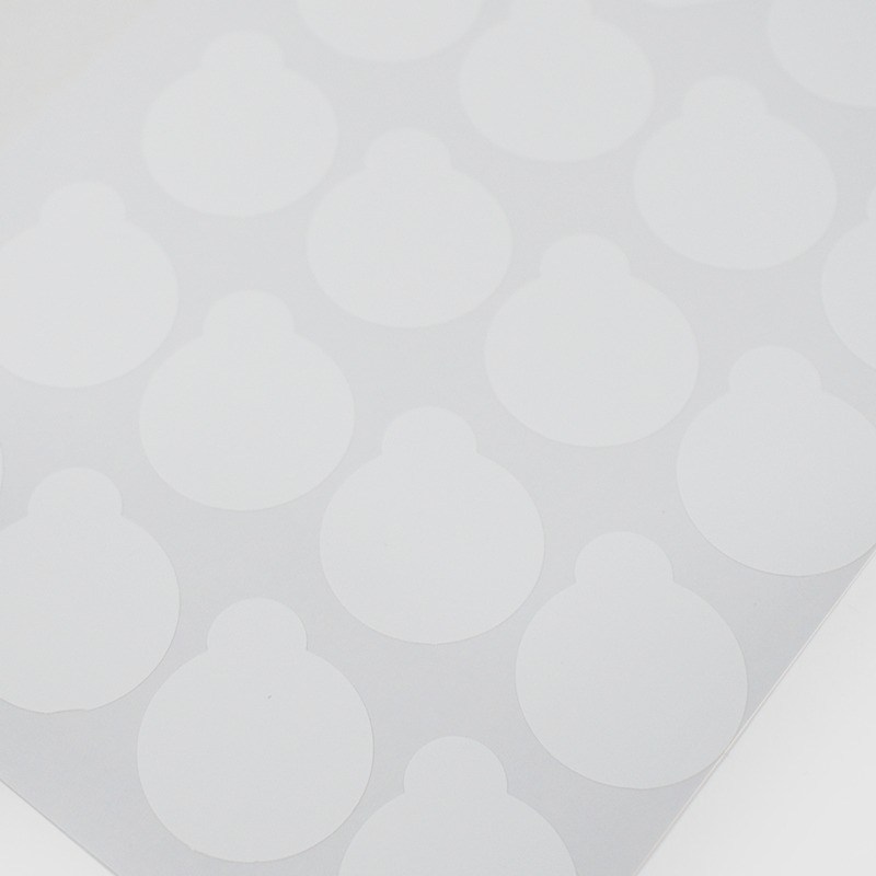 CALCOMANIA PARA ADHESIVO (BLANCO, PEQUENO, 100UDS)