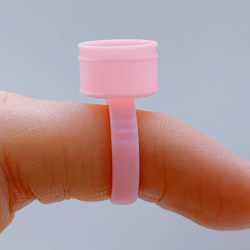 ANILLO PARA ADHESIVO O PIGMENTOS (ROSADO, MEDIANO, 100UDS)